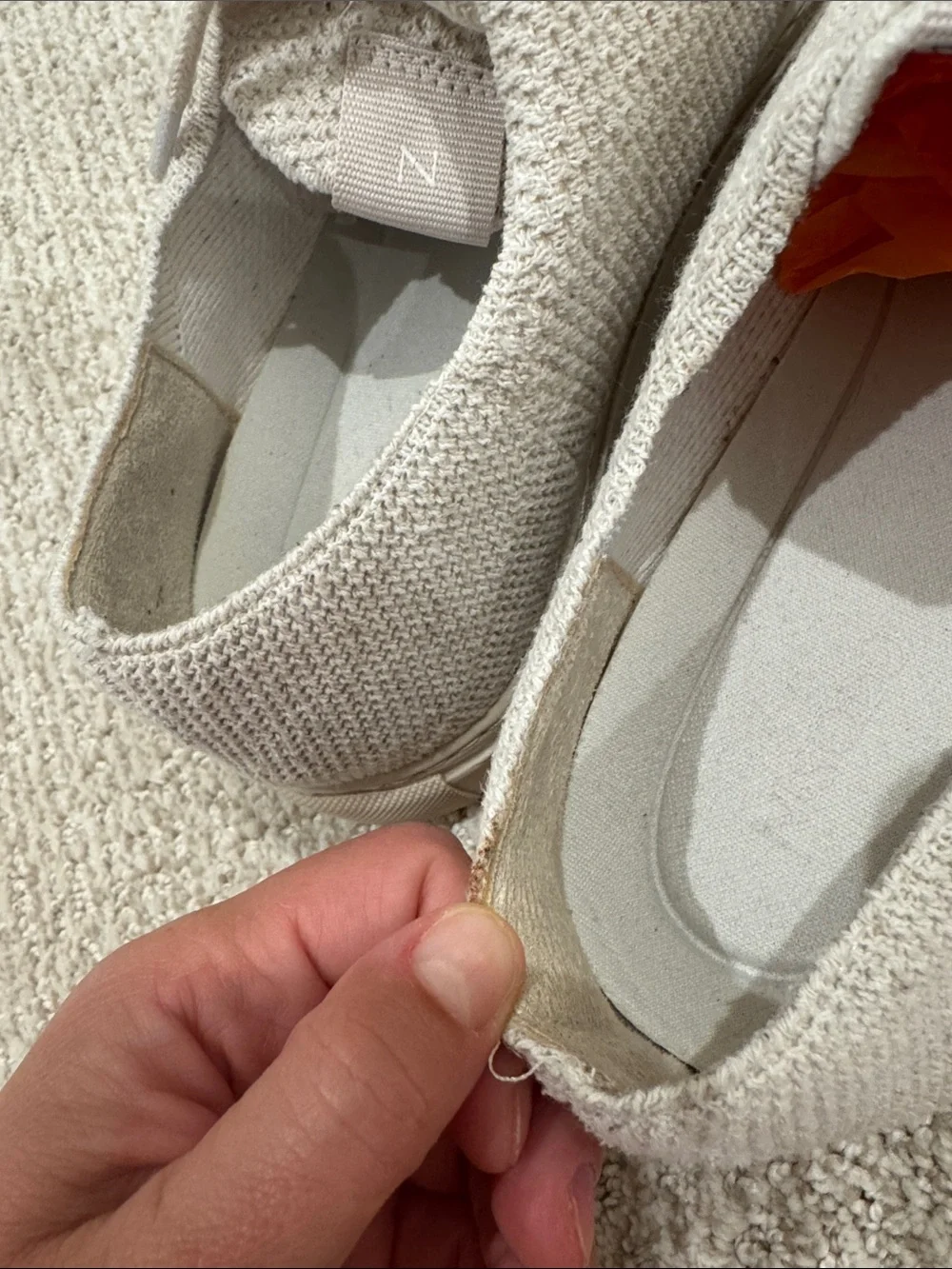 NISOLO • Men’s Eco Knit Cream Sneakers Lightweight Slip on Tie